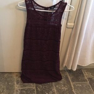 Lightly used deep purple lace dress